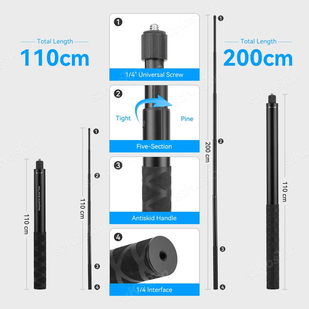 Insta360 X5 X4 X3 자전거 오토바이 마운트 GoPro 13 12 11 10 9 8 카메라 홀더 핸들 바 브래킷 용 보이지 않는 셀카 스틱