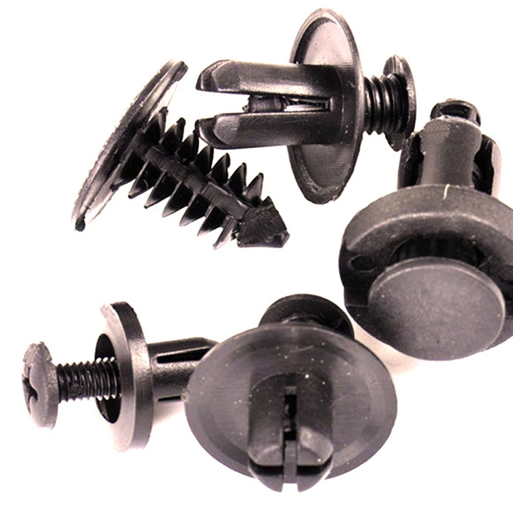 

100 Pcs Nylon Fastening Clips Bumper Rivet Set For Automotive Retaining Fastener Direct Replacement Car Accessories
