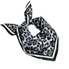 New 100% Real Silk Scarf For Woman Vintage Leopard Head Hair Scarfs Small Square Bandana Femme Office Neckerchief SD0201 6