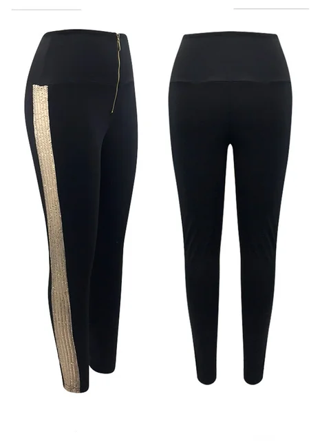 Sexy Back Zipper Black Slim Pants 2022 Autumn Winter Women Fashion High Waist Skinny Pencil Pant Female Streetwear Trousers 10