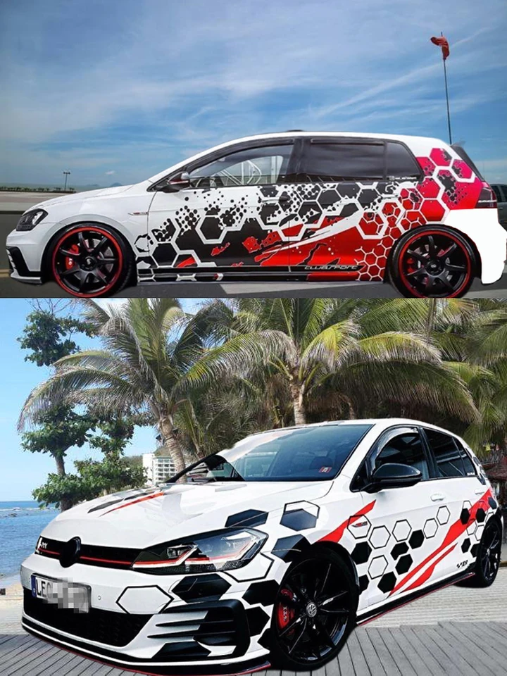 Auto aufkleber FÜR Volkswagen POLO Golf 7 GTI körper änderung racing  aufkleber Golf 6 personalisierte individuelle aufkleber - AliExpress