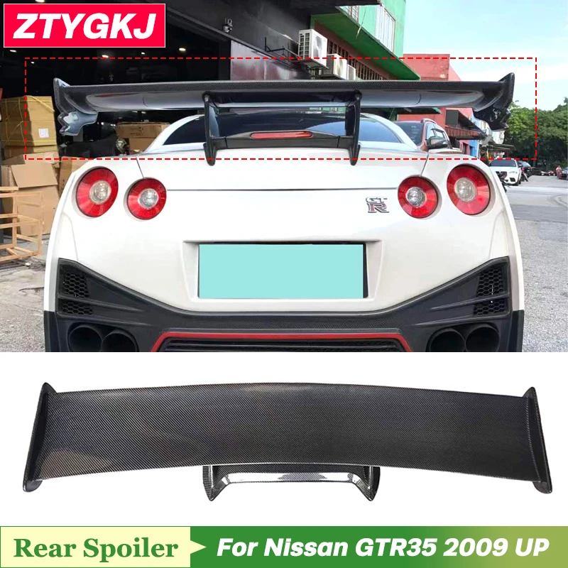 

N Style Carbon Fiber Material Trunk Wing Rear Spoiler For Nissan GTR35 Tuning 2009 Up