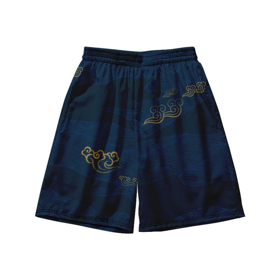 Great Wave of Kanagawa Warrior Spirit Swimwear Swim Shorts Trunks Beach Board Shorts Swimming Pants Swimsuits Mens Running 5