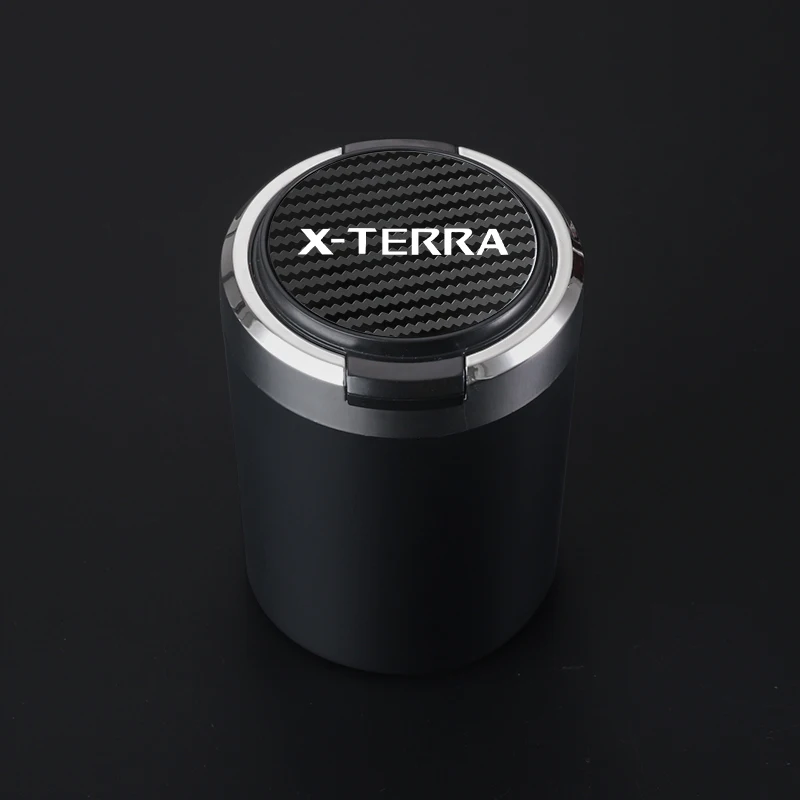 LED 조명이 달린 휴대용 자동차 재떨이, 자동차 담배 재떨이 컵, 닛산 X-TERRA 액세서리