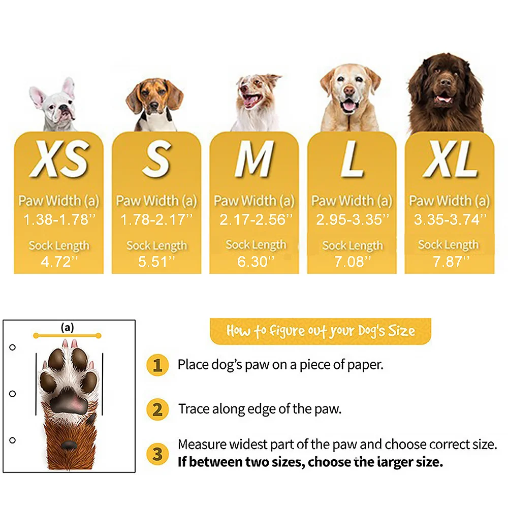 Non-Slip Dog Socks for Paw Protection and Traction on Hardwood Floors