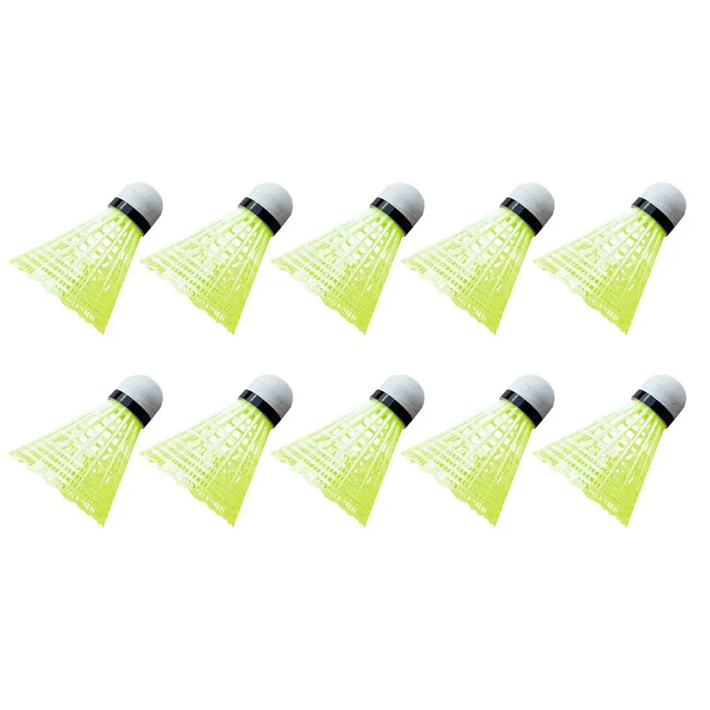 Badminton Shuttlecock 10PCS Green Portable Badminton Travel Training Outdoor