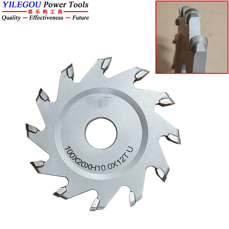 Set 4 Frese A Disco In Metallo Duro 36,7mm (altezze 3/4/5/6mm) Per Fresa Superiore 8mm - Legno - 4