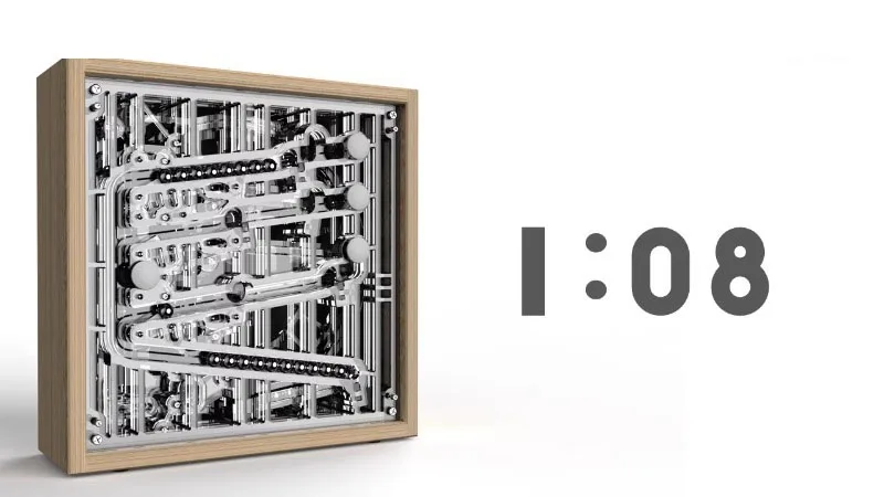 Rolling Ball Clock - Premium Brass Timepiece
