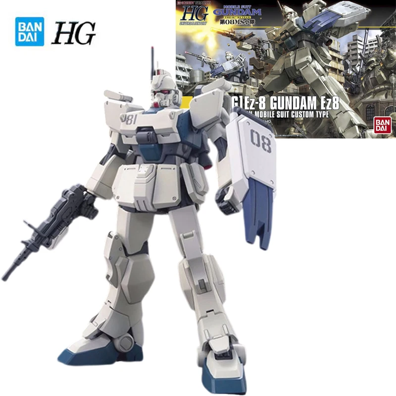 

Bandai Genuine Gundam HGUC Series Model Garage Kit 1/144 Anime Figure RX-79[G] Ez-8 Gundam EZ-8 Boy Action Assembly Toy
