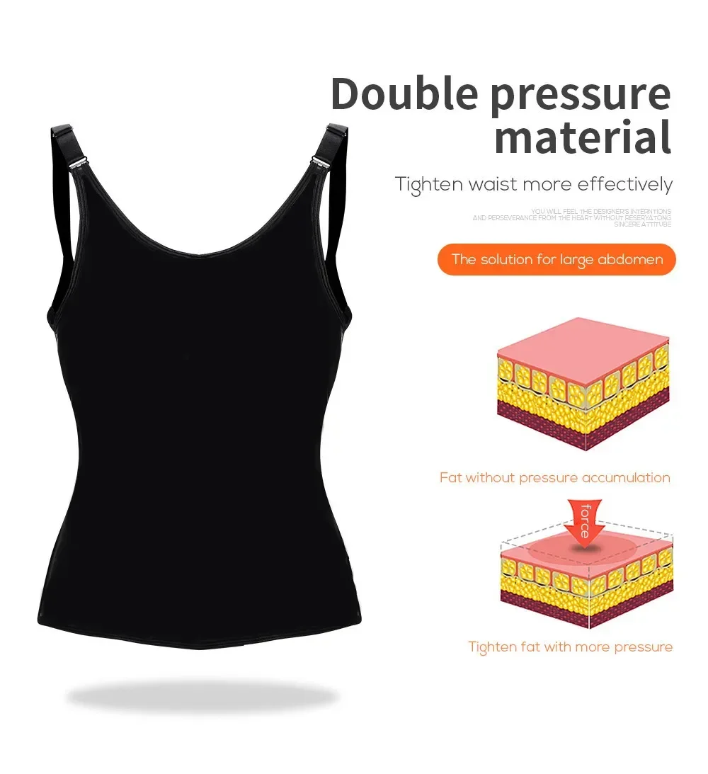 

Womens Waist Trainer Corset Vest Breathable Tank Tops Breastplate Tummy Control Shapewear Slimming Body Shaper Sweaty Cloth