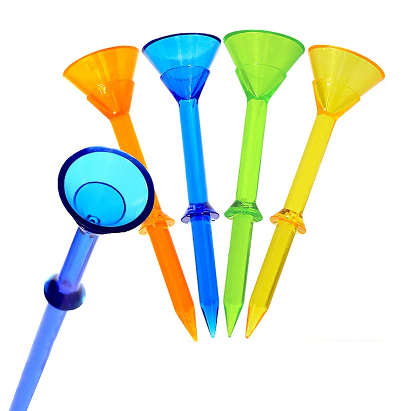 

Big Cup Plastic Golf Tees PC Material Is Super Durable 3-1/4" Golf Tees 10 Pack Stability Tees Reduced Friction & Side Spin