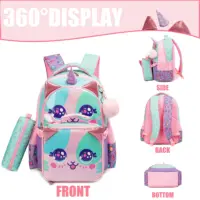 Kids Backpacks for Girls School Bag with Lunch Box School Backpack for Girls Set Cute Bookbag for Kindergarten 4