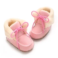 New Baby Boots With Multi-color High-Quality Cotton Lace Up Soft Sole For Winter Men's And Women's Baby Shoes The First Walking 2