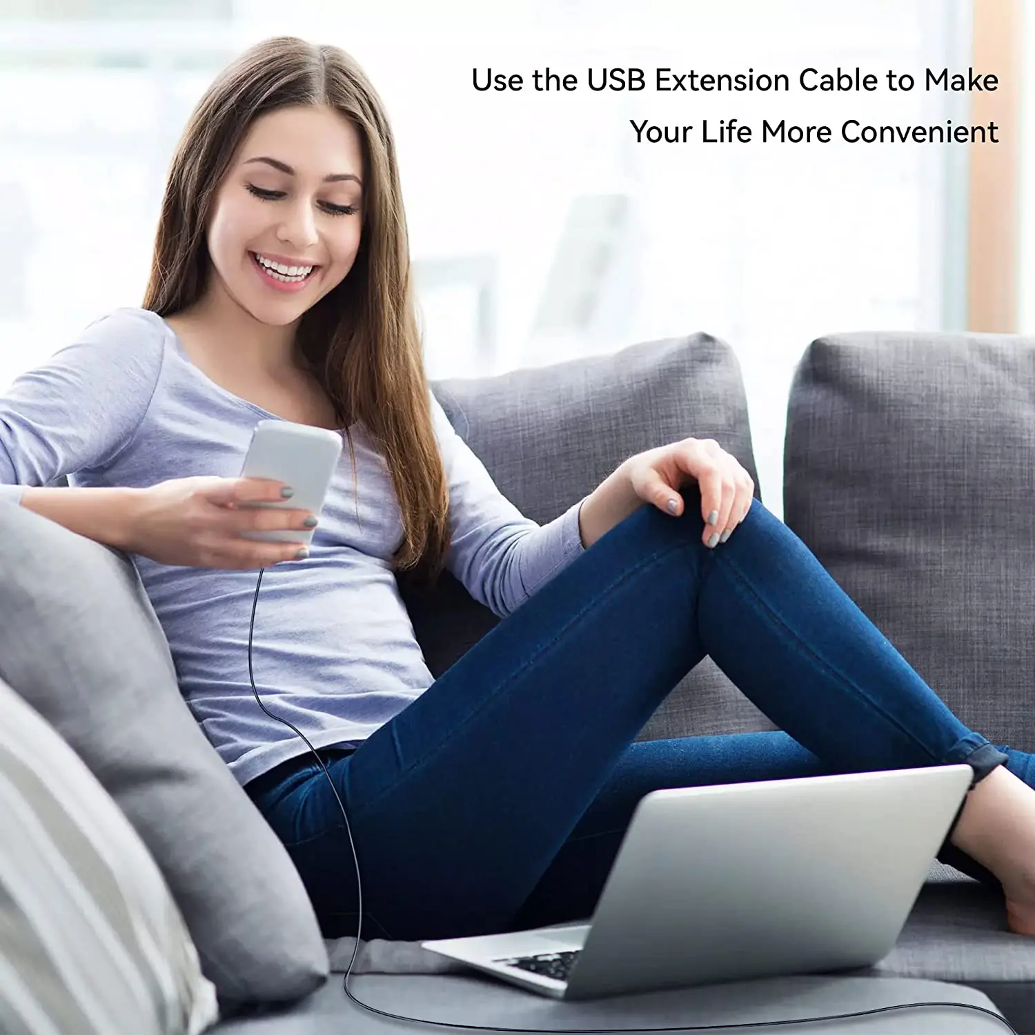 Tenveo USB 2.0 Cable Extension Cable With Signal amplification 5m Extender Cord Extream High Speed No Delay Data Transmission