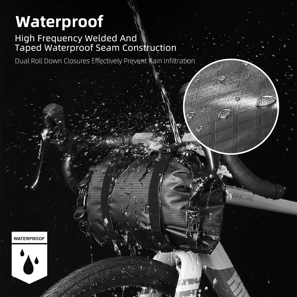 Rhinowalk RK9402 Handlebar Bag 12L Waterproof Detachable Front Bike Bag - Image 2