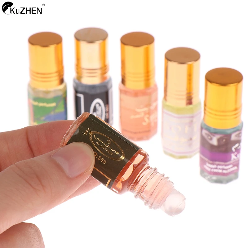 Muslim Roll On Perfume 3ML Fragrance Essence Oil Body Scented Long Lasting Alcohol Free Natural Floral Essential Oil