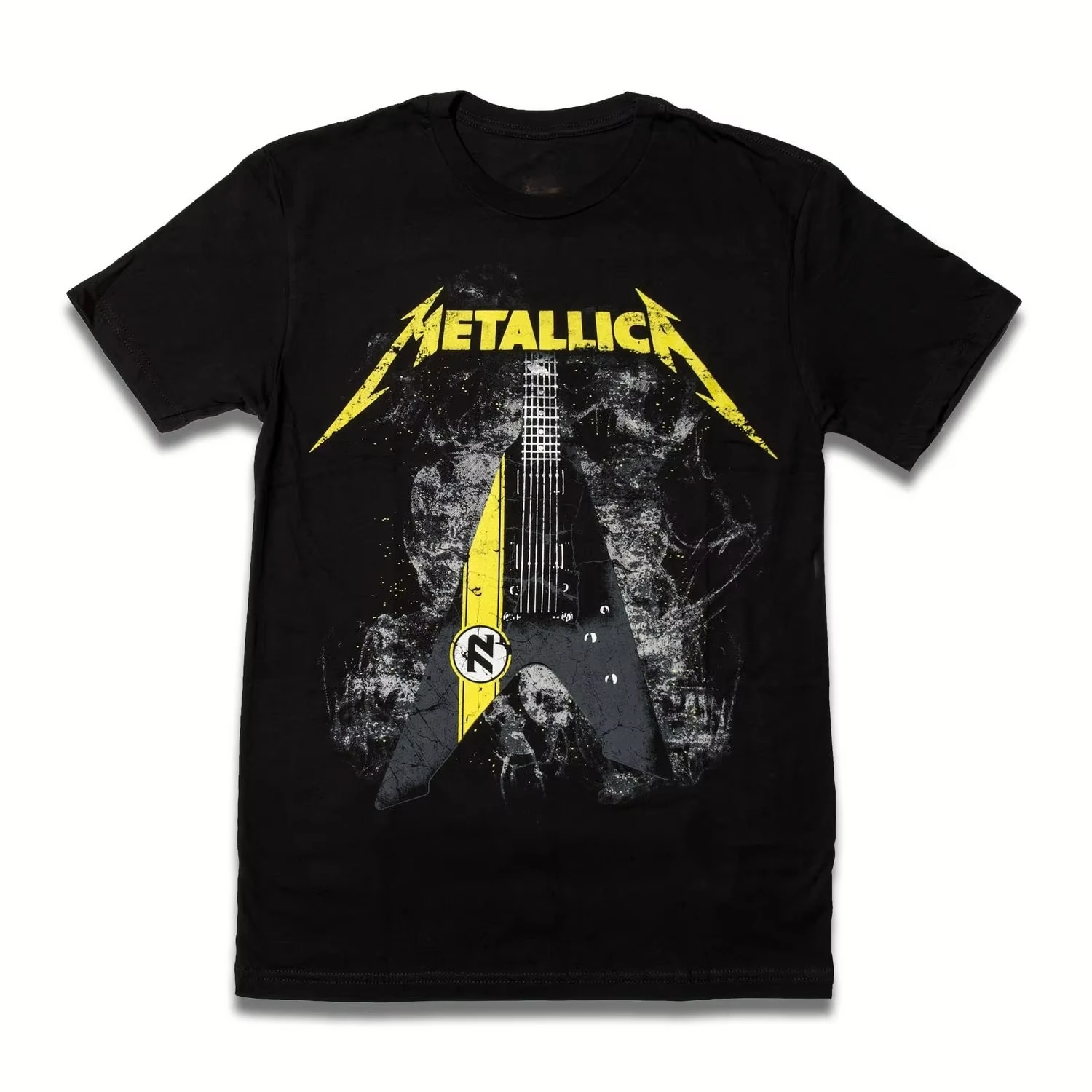 New Metallica bestseller Men's 100%Cotton shirt Y2k electric guitar Graphic Tshirts hiphop style Women hawaiian luxury Tshirt