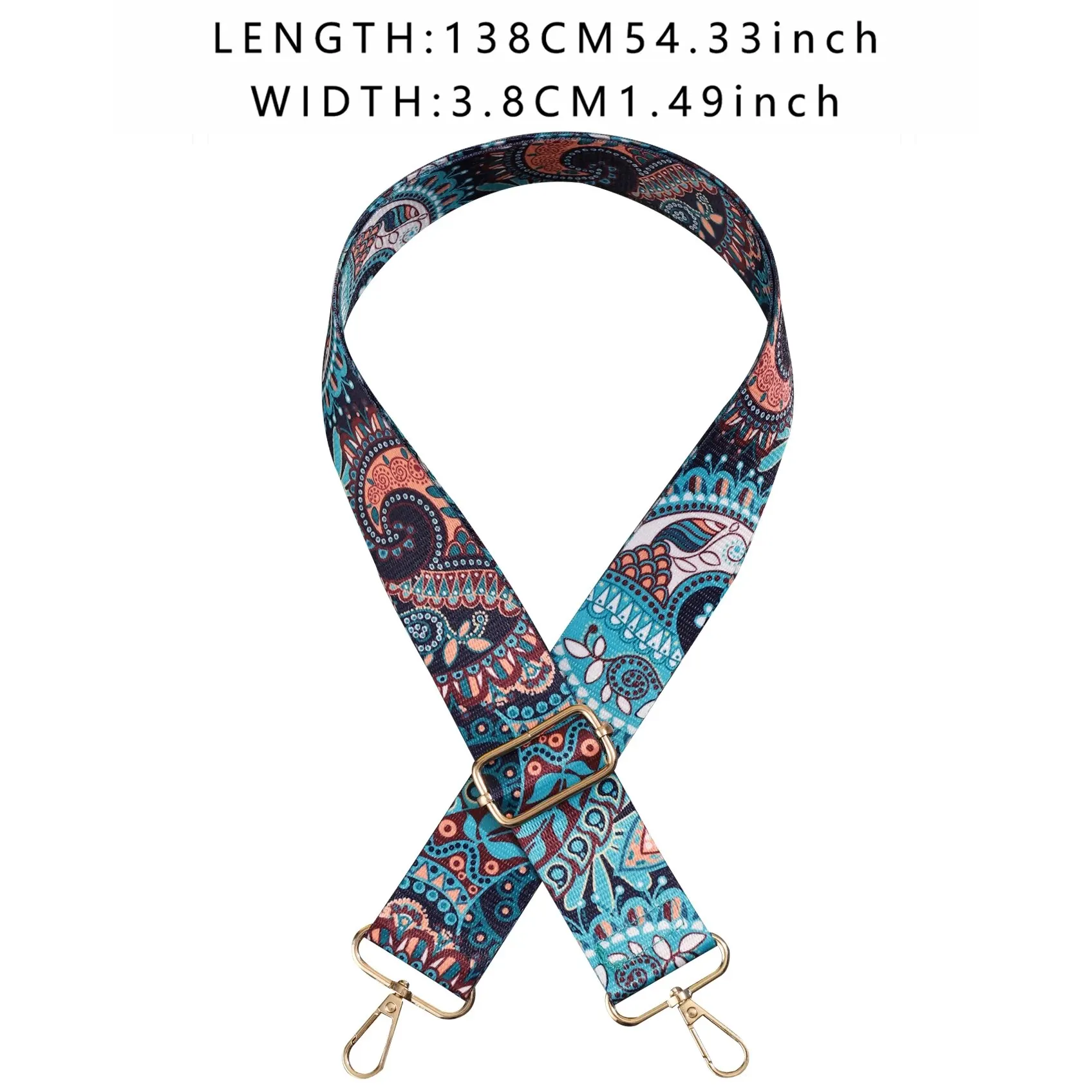 Bag Straps Fashionable Versatile Ethnic Style Adjustable Replacement For Bag And Travel Accessories