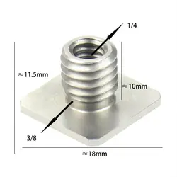 Versatile Stainless Steel Cold Shoe Mount Adapter (Screw Only)