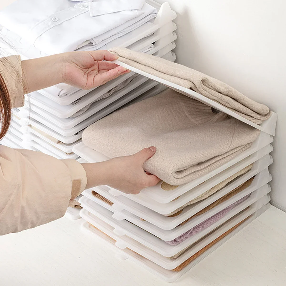 Shirt Storage Board Stackable T-shirt Organizer