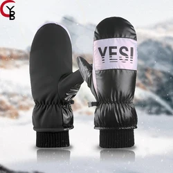 1Pair Ski Gloves Waterproof Winter Warm Snowboard Gloves for Women Thermal Windproof Snow Gloves，Snowboarding, Outdoor Sport