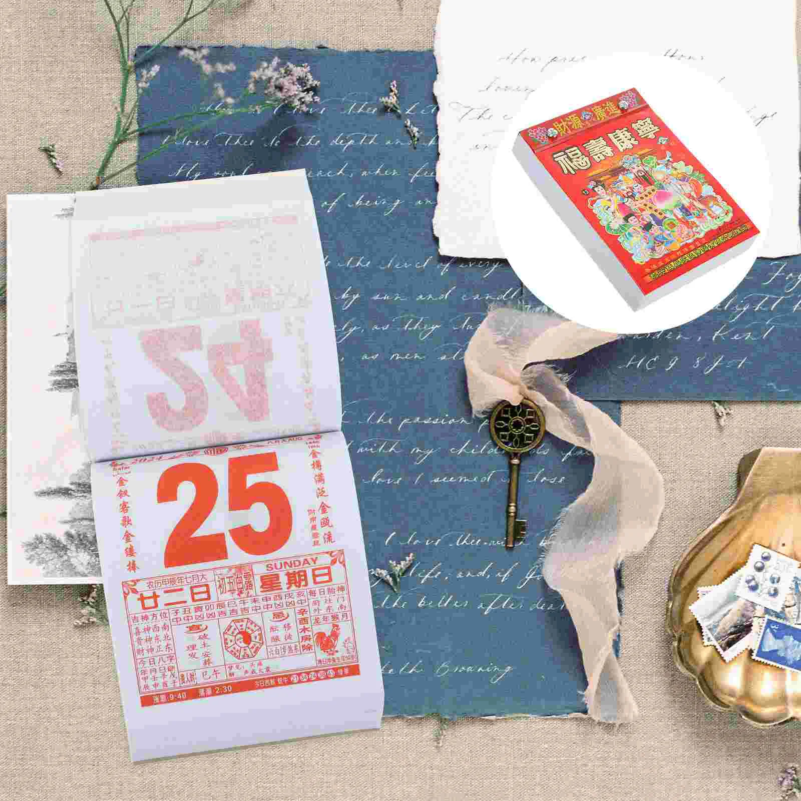 2024 Chinese Calendar China Chinese Traditional Calendar Lunar Year Moon Wall Dragon Years  Hanging Wall Calendar Household
