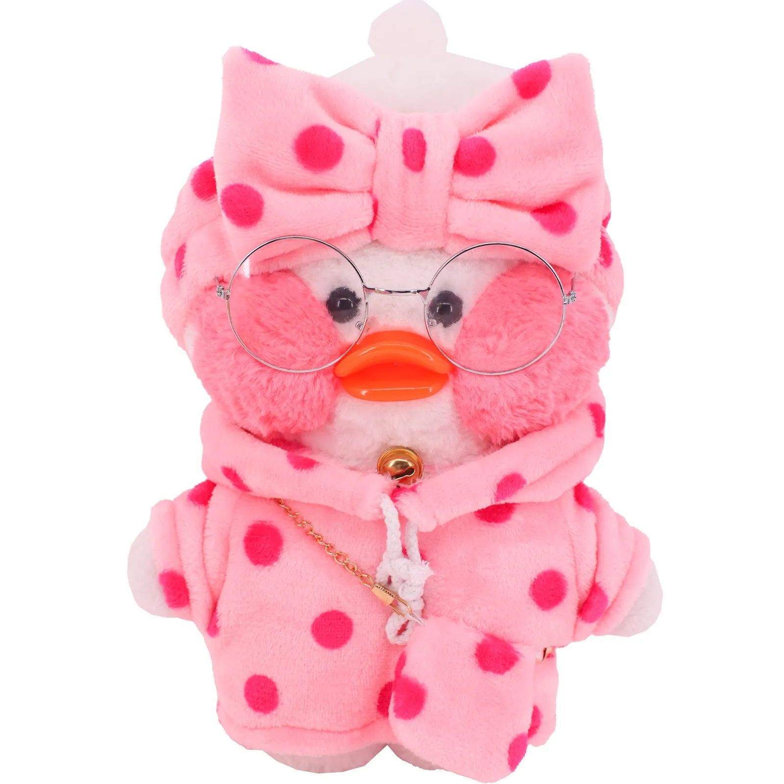 1 Set 30cm Cafe Duck Doll Clothes Kawaii LaLafanfan Plush Stuffed Soft Ducks Doll Accessories Dress Girl`s Gift for Children Toy 6