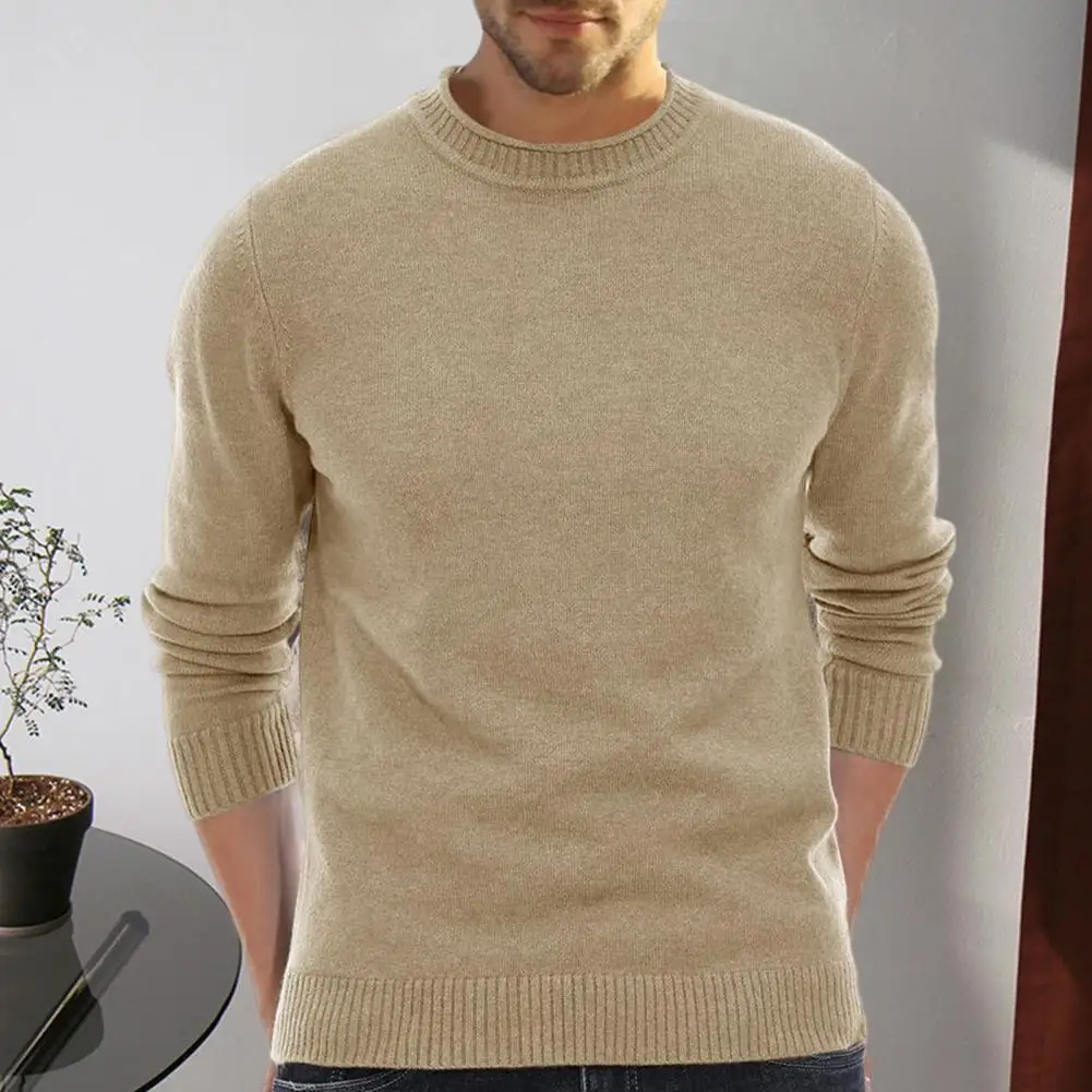 

2023 Autumn and Winter New Sweaters Men's Knitted Sweater Warm Fit High Quality Pullover Sweater Men
