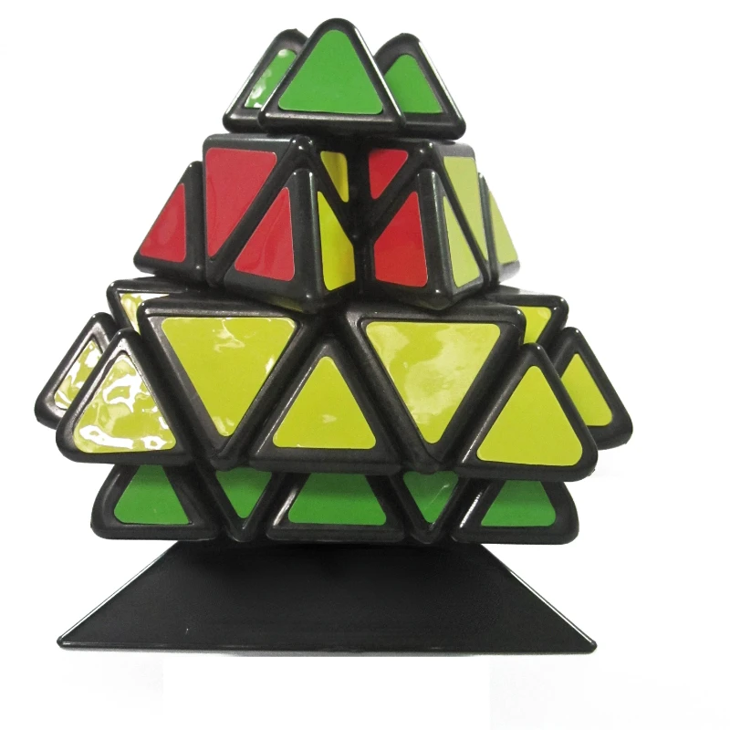 Pyramid Magic Cubes Fire Mountain Pyramid Children's Educational Magic Cubes3d Toy engineering vehicle toys kids construction excavator tractor bulldozer fire truck models diy screw game boys toys children gifts