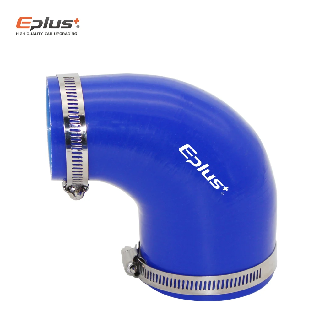 EPLUS Universal Silicone Tubing Hose 90 Degrees Connector Car Intercooler Turbo Intake Pipe Coupler Multi Size