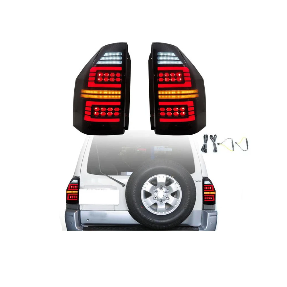 2 Piece Tail Lamp With Bulb Pajero V73 Led Tail Light 20042015 For