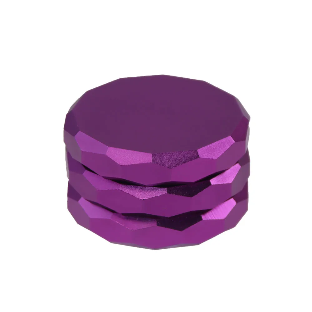 Personalized Diamond Shell, Metal Bright Aluminum Alloy Manual Grinder,3 Layers of 63mm Diameter Crusher, Easy to Grind Portabl 2