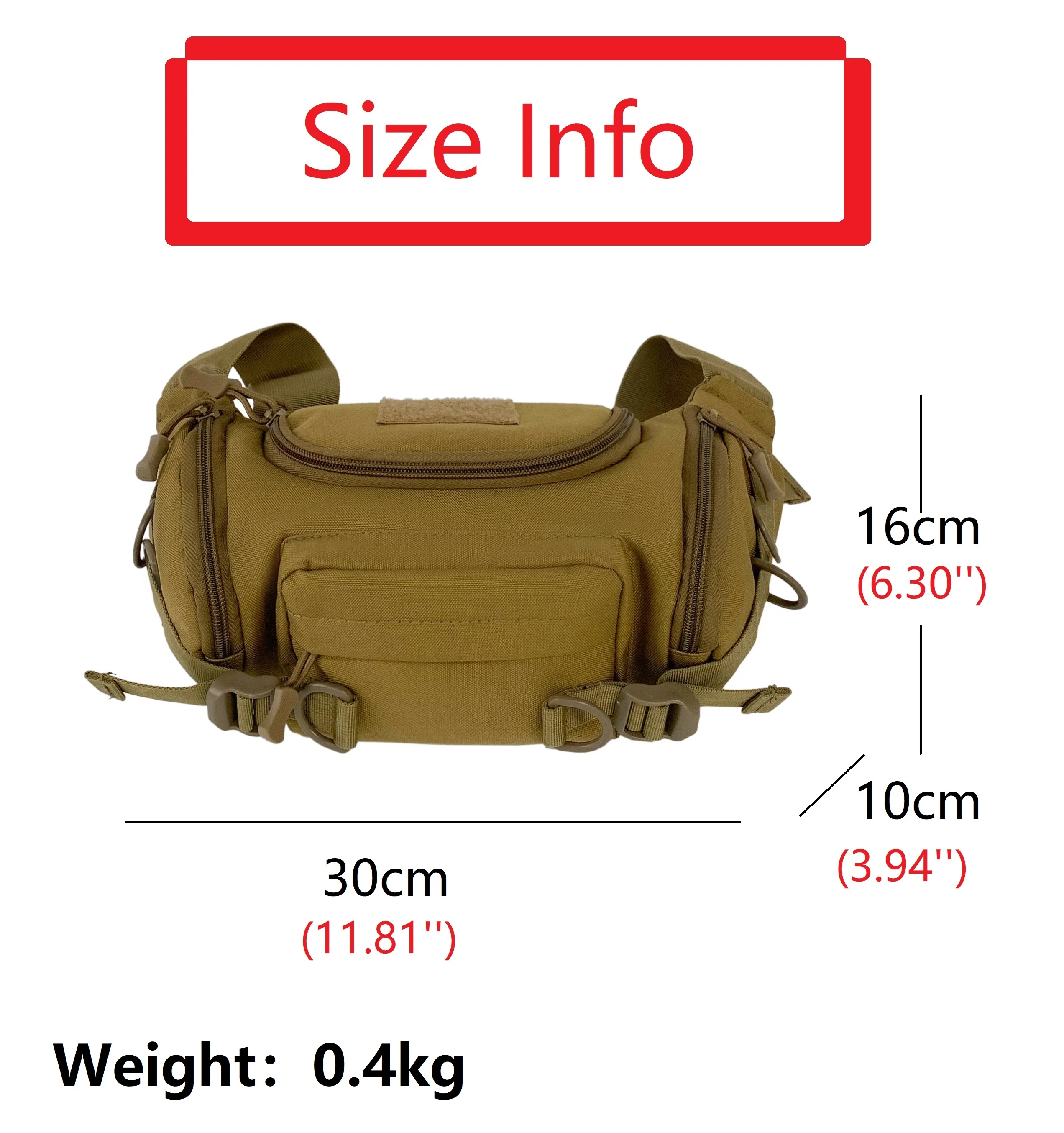 Tactical Chest Bags Waterproof Oxford Men's Belt Fanny Pack Shoulder Messenger Bag Large Capacity Travel City Jogging Bags