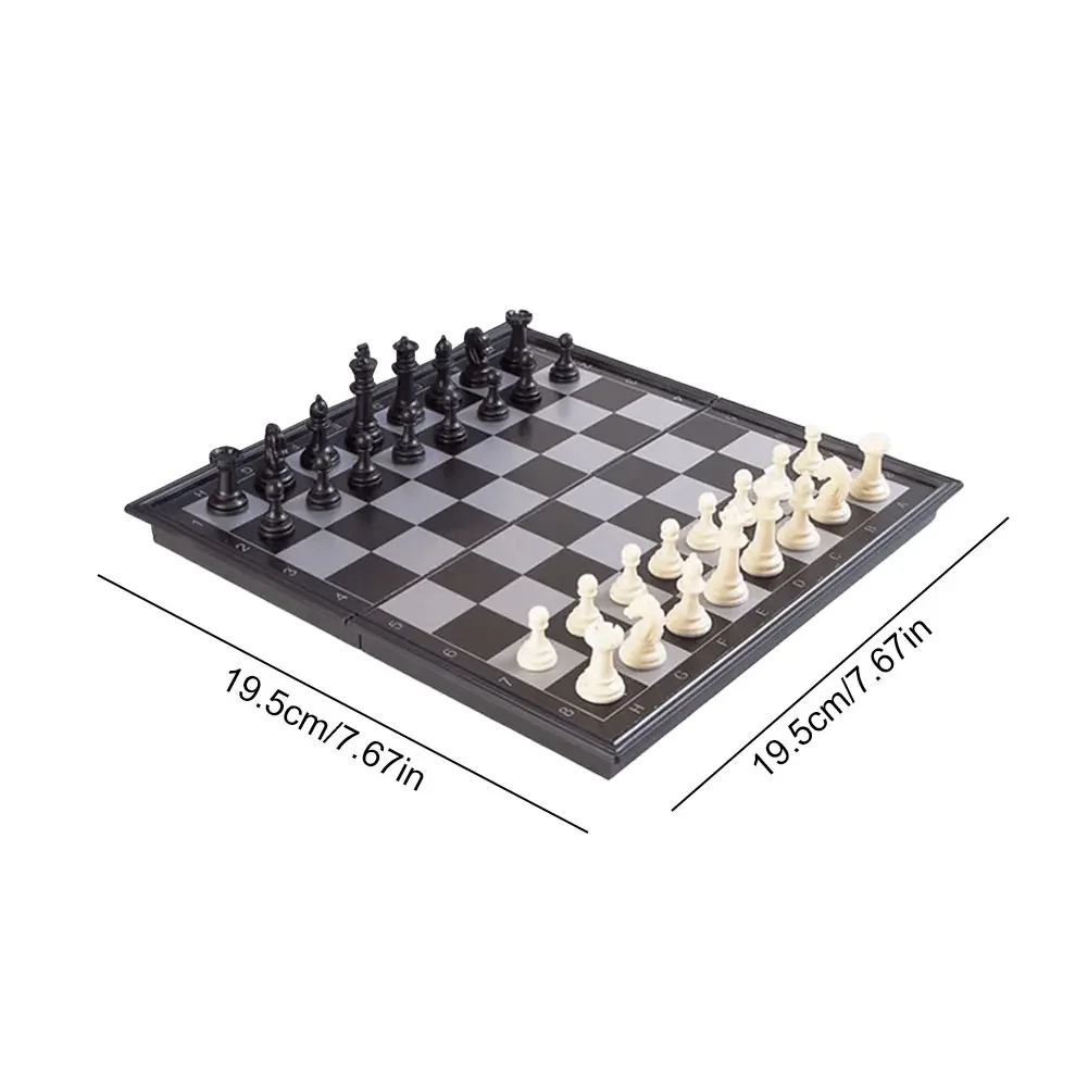 Folding Magnetic Chess Board Game For Adult Kids Beginner 19.5*19.5cm