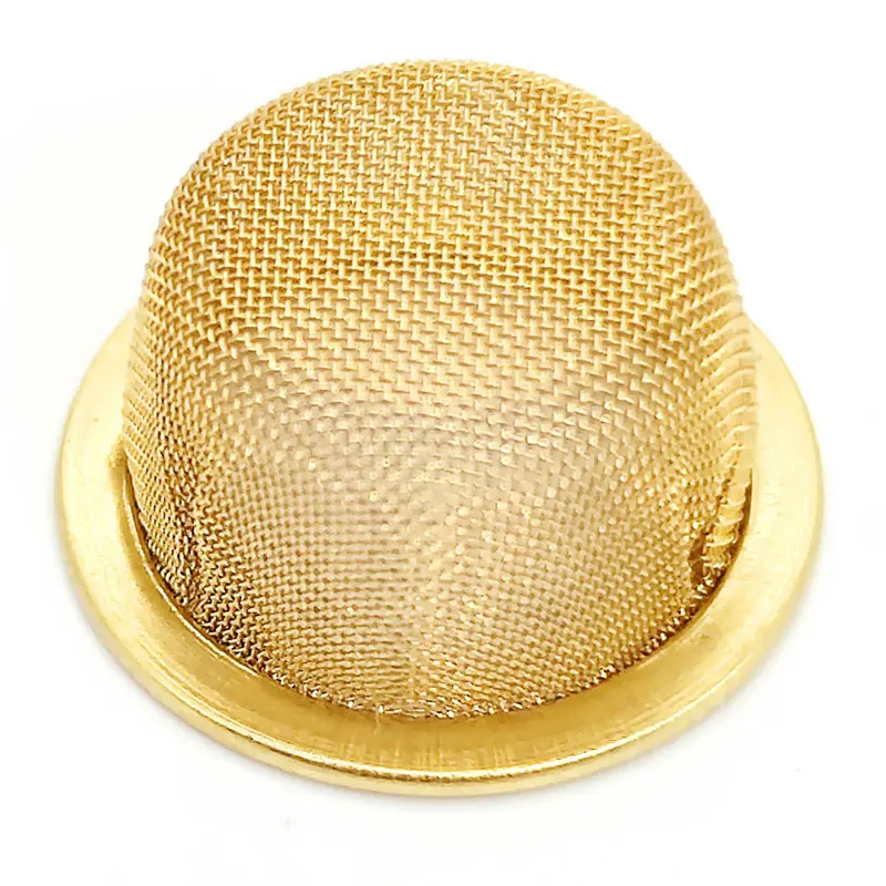 SmokingPipeScreenDomedRimmedMesh304StainlessSteelAndBrassBowlFilterTobacco