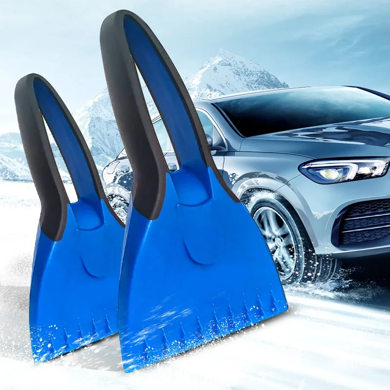 Grattoirs à glace en silicone pour voiture, pelle à neige, poignée souple,  enlèvement de la glace, livres à neige d'hiver, outils de raclette,  accessoires automobiles - AliExpress