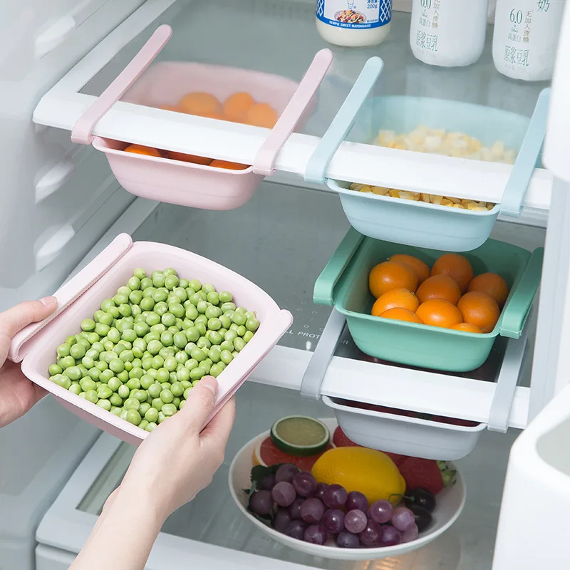 

Fridge Organizer Storage Box Refrigerator Drawer Plastic Storage Container Shelf Fruit Egg Food Storage Box Kitchen Accessories