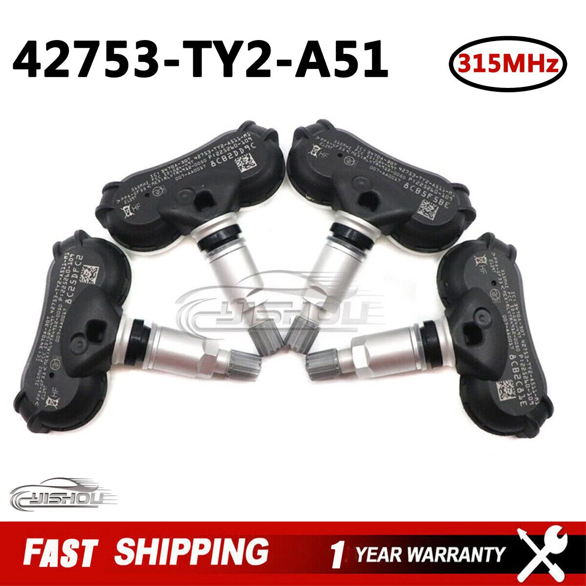 Система контроля давления в шинах TPMS 42753-TY2-A51, подходит для Acura RLX TL ZDX 2AX 2009-2015 42753-TK4-A011-M1 315 МГц