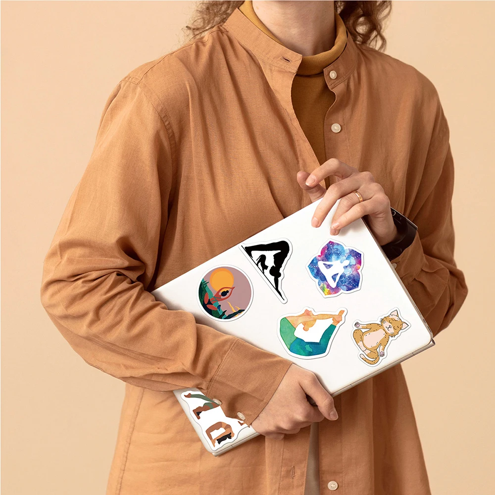 Graffiti Stickers Decorative Stickers 10/30/50pcs Vintage Yoga Mandala Flowers Graffiti Stickers