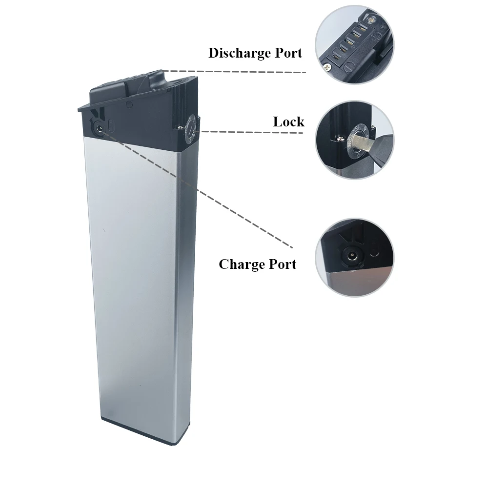 Electric Bike Battery Case Removable 48V 36V 10Ah 13Ah 15Ah 17.5Ah For samebike LO26 20LVXD