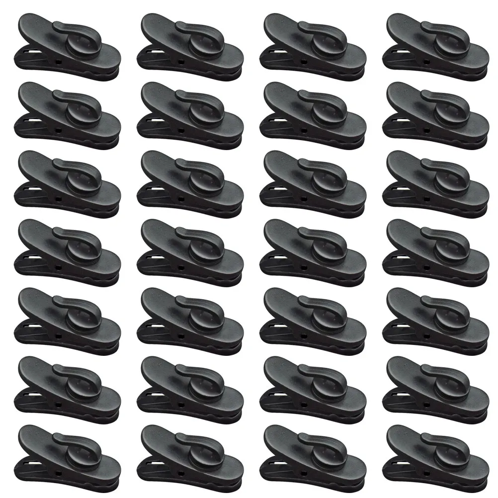 100Pcs 이어폰 클립 회전식 헤드셋 홀더 수직 수평 표면용 휴대용 경량 플라스틱 케이블 정리기