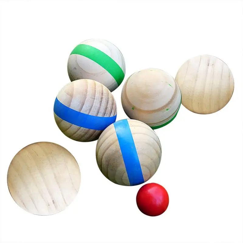 

Wooden Puzzle Ball Casual Fun Outdoor Recreational Sports Grass Ball French Petanque For Family Gathering Fun Game Puzzle Ball