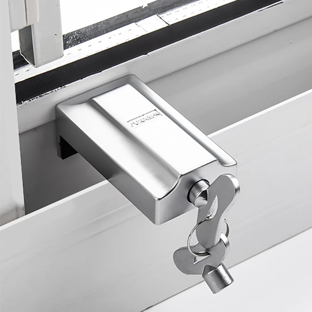 Window Security Key Lock Sliding Doors Windows Restrictor Child Safety Anti-theft Door Stopper Windows Children Baby Safety Lock