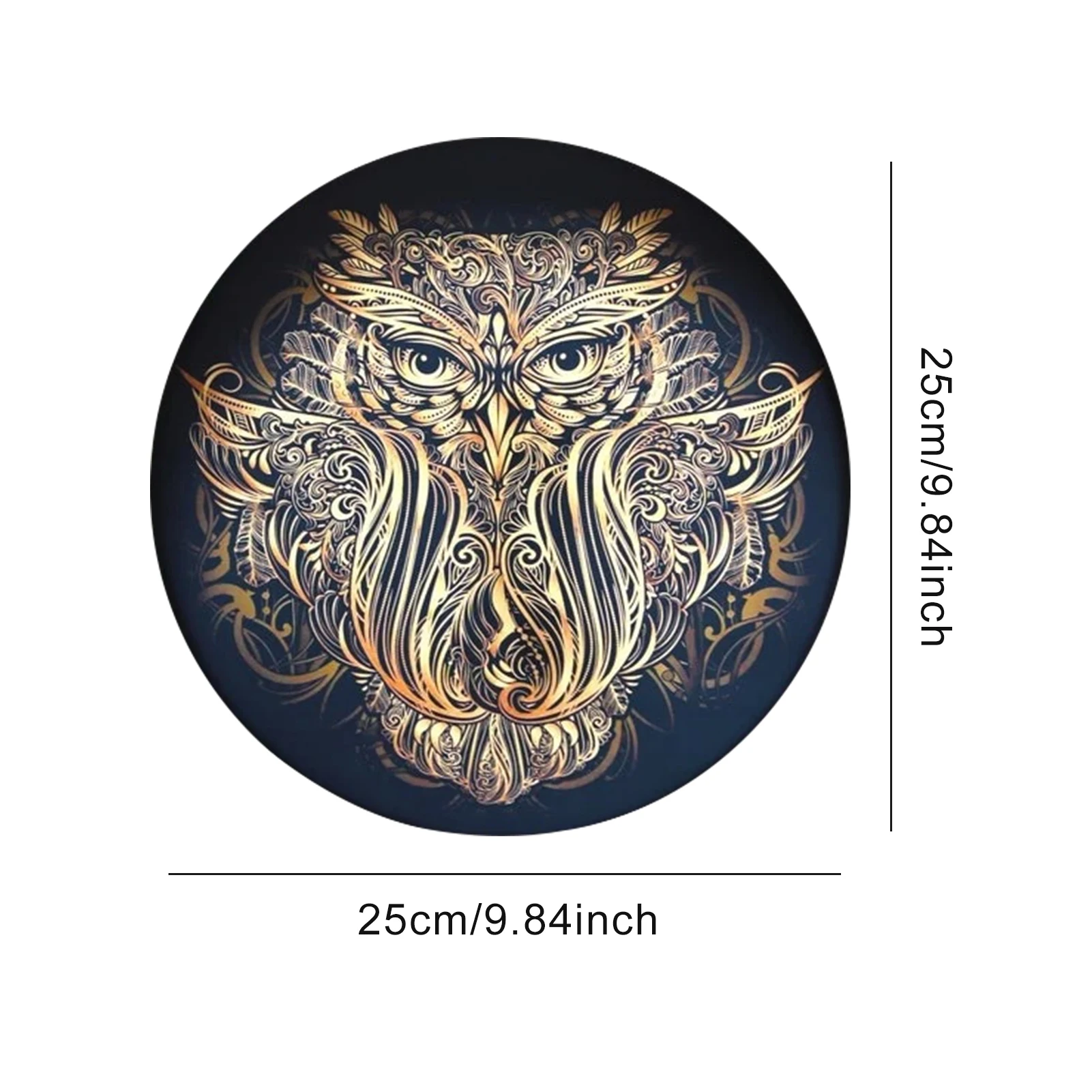 Tamburo Sciamano WOOLUCK&reg; - Con Bacchetta, 20 Cm, In Pelle E Legno - Per Meditazione E Musica