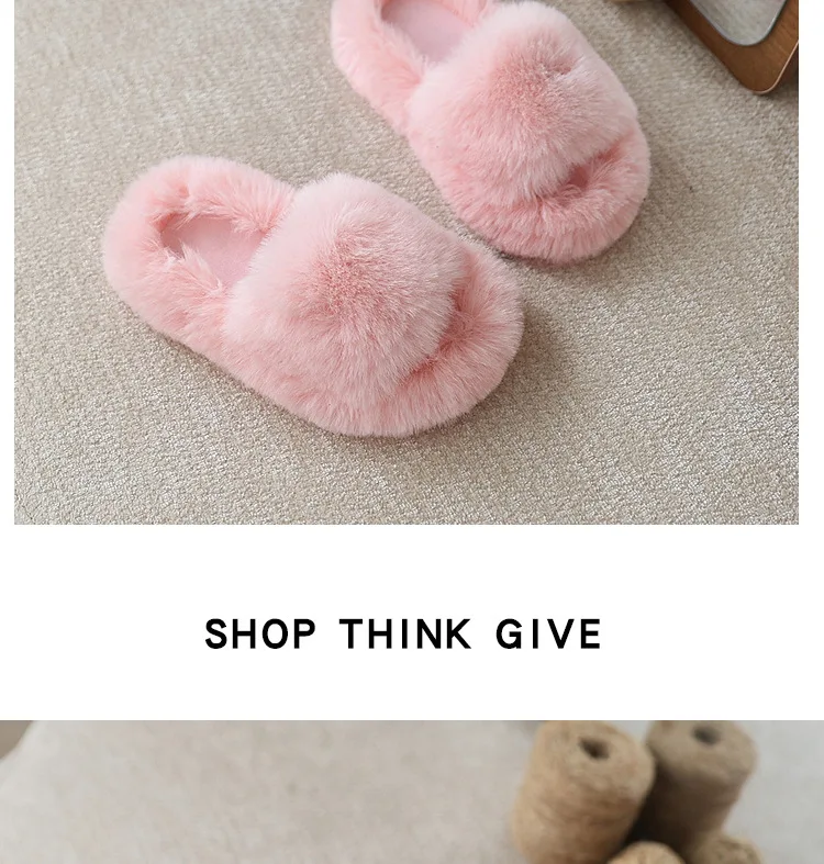 Children's Cotton Slippers - Kids Winter Slippers | Non Slip Flat Shoes For Boys & Girls