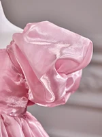 Girl Baby Toddler Puff Sleeve Organza Tulle Tutu Twirly Babydoll Flare Ball Gown Princess Flower Girl Dress 5