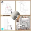 Shoe Cabinet with Bench, Deodorizing Shoe Storage Cabinet with 2 Flip Drawers and 2 Sliding Drawers, Free Standing Narrow Farmho 6