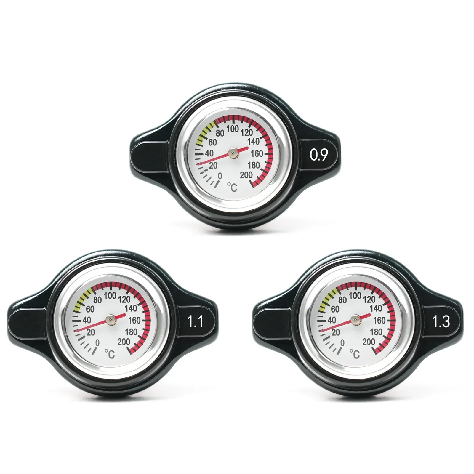 Thermo Radiator Cap Tank Cover Water Temperature Gauge 0.9 Bar/ 1.1 Bar/1.3 Bar Car Motorcycle Styling radiator cap