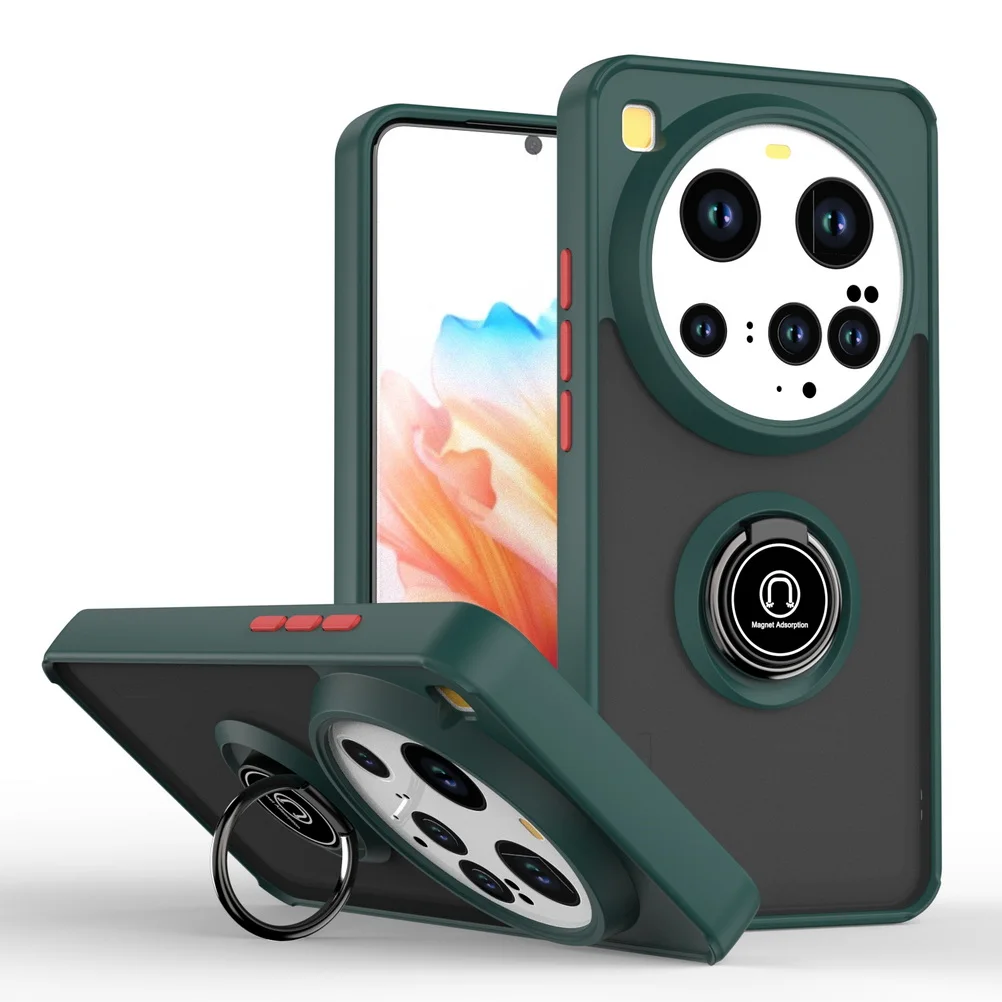 360° Rotatable Bracket Case with Finger Ring and Car Holder Attachment