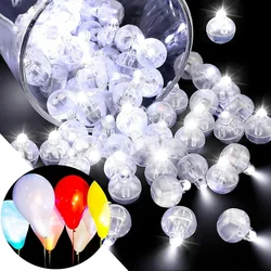 10/50pcs Mini Round Balloon Light Tumbler Ball RGB LED Flash 6 Colors Lamps Lantern for Christmas Wedding Party Birthday Decor